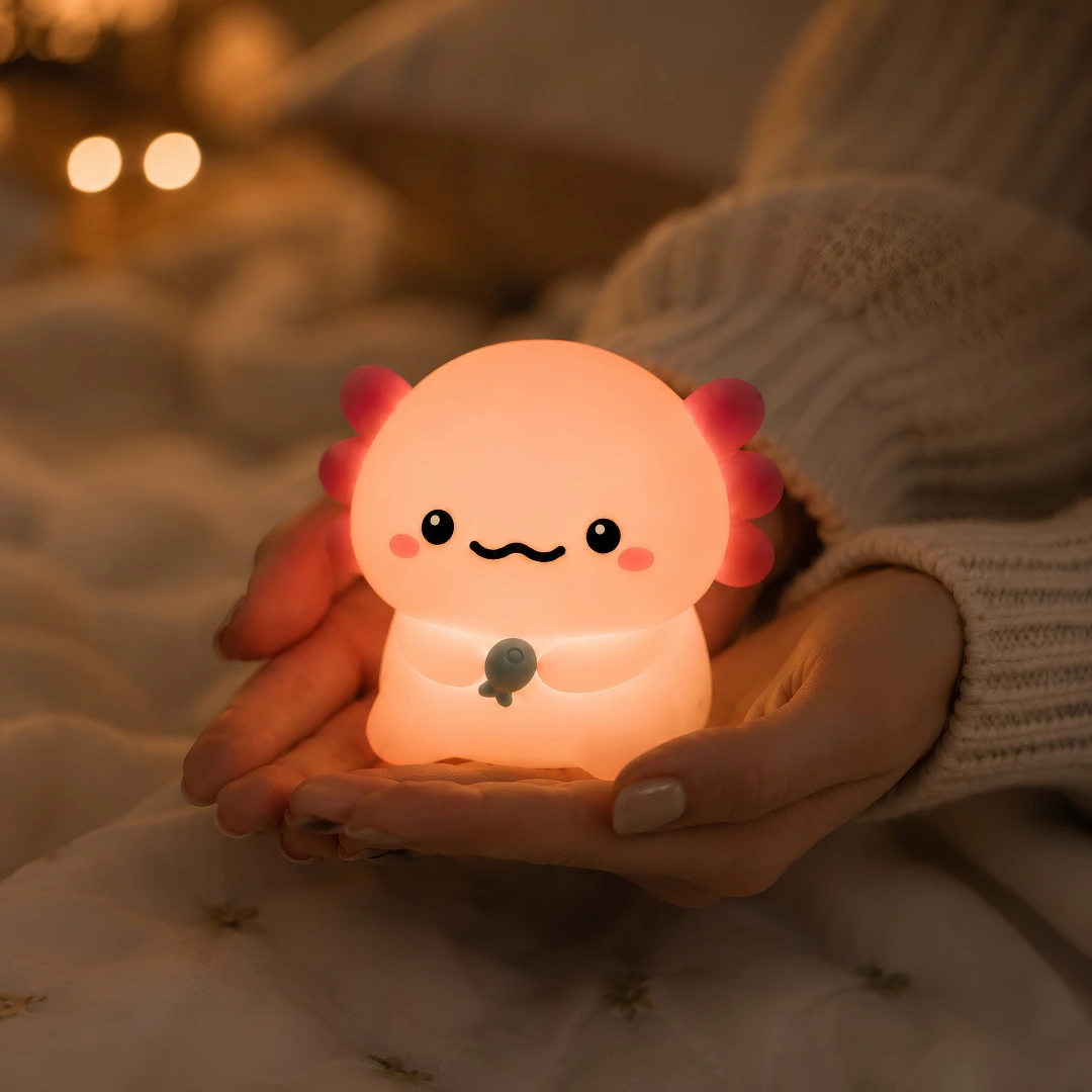 Axolotl lampa — detail z chrbtovej strany silikonu Blumy