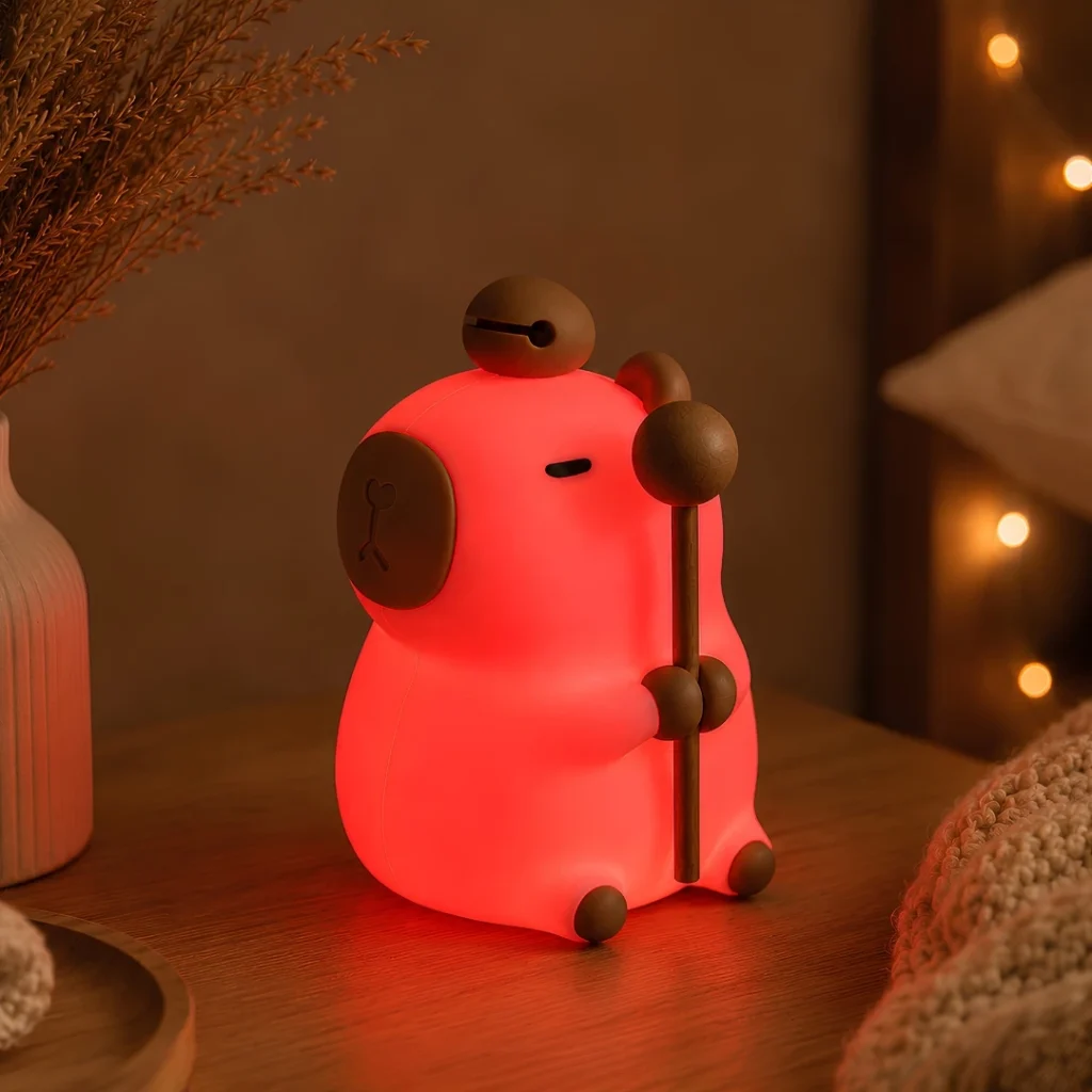 Kapybara RGB lampa – teplé večerné svetlo