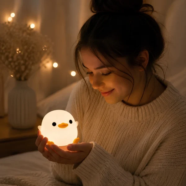 Mama drzi nocnu lampu Kacka — pre detsku izbu Blumy