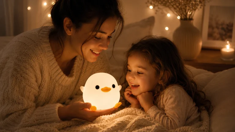 Najlepsia nocna lampa pre dieta Kacka — mama a dieta v utulnej izbe Blumy