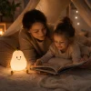 Nocna lampicka Hruska — mama a dieta citaju knihu Blumy