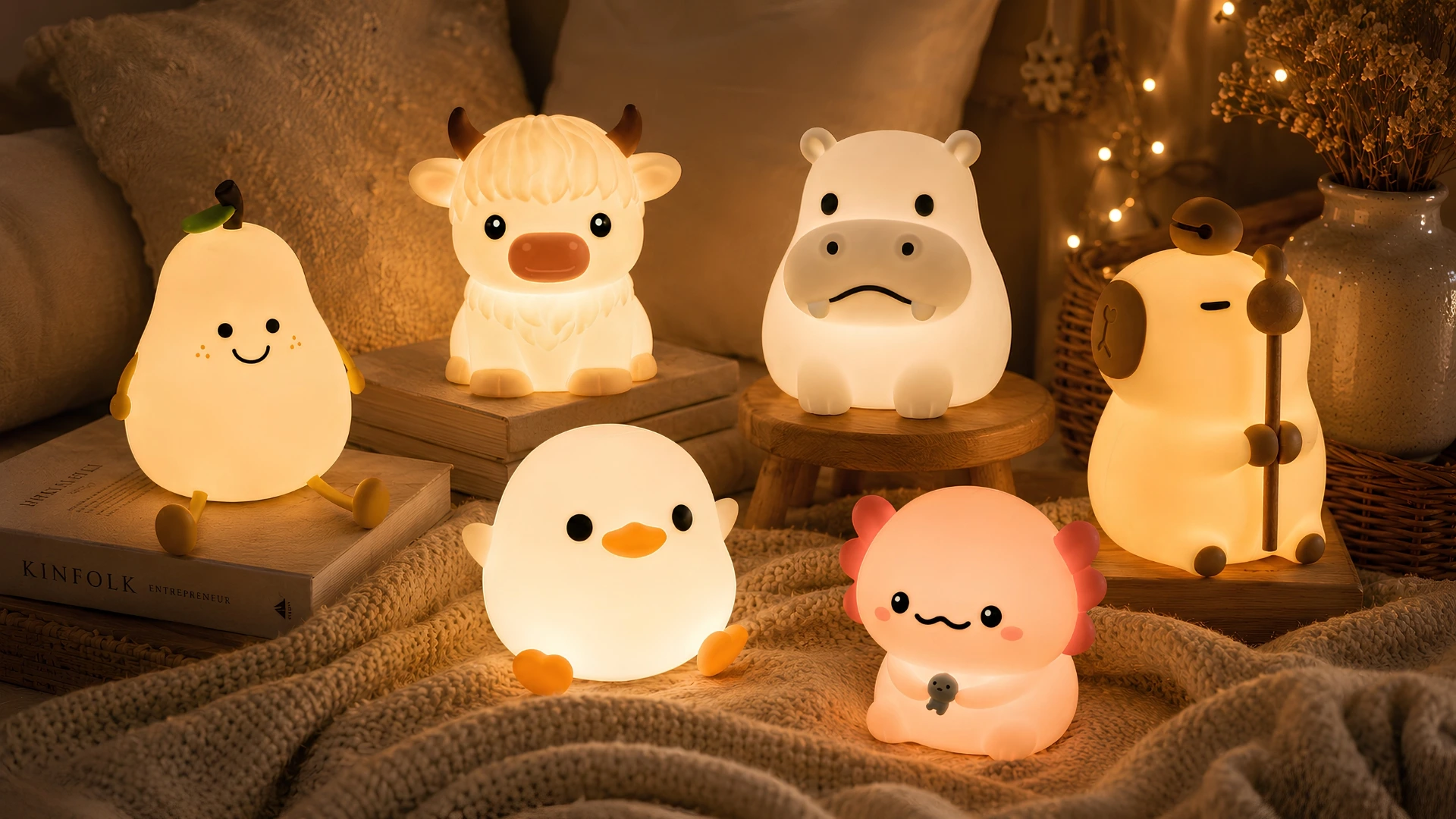 Nocne lampy pre deti — kompletna ponuka silikonovych lamp Blumy